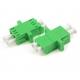 Multimode LC APC Duplex Adapter With Flange green Color