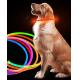 Rechargeable Led Leather Dog Collars Light Up Flashing Dog Collar