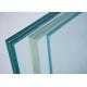Clear Tempered Laminated Safety Glass 0.38PVB 3mm Cold / Heat Resistance