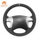 Customizable and Durable Premium Hand-Stitched Suede Steering Wheel Cover for Toyota Kijiang Innova 2012-2016 (2.0 AT, 2.5 STD)