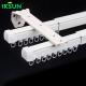 Metal Double Telescopic Curtain Track Extendable Wall Mounted