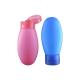 PE Base Material Colorful Hand Cream Bottle 90ml PE Bottle with 22/410 Flip Top Cap Squeezable Bottle