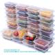 Compartment 24 OZ Meal Prep Plastic Food Storage Containers Reusable Lunch Bento Box With Lids Spill Proof