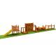 Wooden Kindergarten Preschool Play Equipment Climging Net Slide Outdoor Play Set