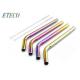 Multi Colored Stainless Steel Drinking Straws For 30/20oz Tumbler Cold Drink
