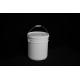 White Round 5 Gallon Plastic Buckets UV Resistant With Lid For Industry Agriculture Food Medicine