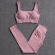 Spandex Female Sports Bras High Waist Gym Seamless Yoga Suit 3 PCS Fitness Clothing