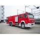 Howo Heavy Duty Rescue Fire Truck With Fire Fighting Equipments Diesel Fuel Type