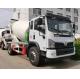 6m3 Concrete Mixing Transporter With Engine Power 220hp