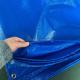 Water Resistant HDPE Tarpaulin for Roof Tent and Car in Blue Silver Color Waterproof