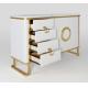 Luxury Hotel Bedside Tables with Drawer , Commercial Modern TV Cabinet