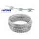 Steel Galvanized Razor Barbed Concertina Wire Fence BTO-22 For Security Protection
