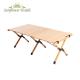 Wood Portable Folding Camping Table Egg Roll For Picnic Detachable