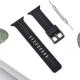 38 40mm 42 44mm Black Silicone Rubber Watch Strap Bands For Apple Watch