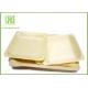 3.5 Inch Wooden Biodegradable Plates , Small Square Dinner Plates For Dessert