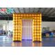 Event Booth Displays 2.5M Golden Inflatable LED Air  Photo Booth With  Colored Lights SGS  ROHS