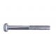Half Thread Hot Dipped Galvanized Carriage Bolts Din 931 Carbon Steel White Zinc