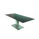 2m Modern Black Extendable Dining Table DT-0904 With Stainless Steel Frame