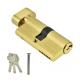 Single Side Door Lock Cylinder With Keys Brass Zinc Alloy Material Dia 60mm 70mm Size