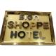 Laser Cutting 201 304 316 Grade Stainless Steel Hotel Signage Metal Fabrication