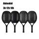 3k 12k 18k Beach Tennis Padel Racket  Carbon Fiber Paddle Racket Soft EVA Face