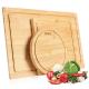 BPA Free Bamboo Cutting Board Wood Serving Chopping Blocks With Juice Groove