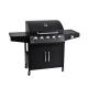 Propane Fuel Burners Barbecue Smoke Stove Rotisserie Chicken Food Truck Cart With Gas Grill And Fryer Machine