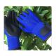 Blue U3 Knitted Liner Black Nitrile Gloves