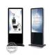 Battery Powered Digital Signage Floor Stands , Touch Screen Kiosk Stand 86 Inch Large Size