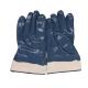 N51001-J/51001-I Heavy Duty Canvas Cuff Nitrile Work Safety Glove for Chemical Industry