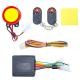 Keyless Entry 12volt Electric Scooter Alarm , 125db Sport Bike Alarm System