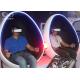Interactive 2 Double Seats Roller Coaster Game Simulator 9D VR Egg Chair Fiber Glass With Metal