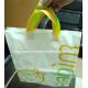 White Plastic Gift Bags With Custom Logo / Loop Handle Polythene Bags For Promotion