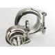 Stainless Heavy Duty Pipe Clamps Exhaust Type V Band Clamp Flat Flange