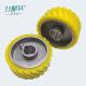 SGS Grooved Rubber Roller Wheel For Paper PVC CPL Veneer Auto Wrapping Machine