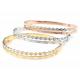 Stainless steel Roman alphabet bracelet female diamond fashion titanium steel buckle couple jewelry accessories