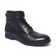 Navy Lace Up Breathable Mens Fashion Dress Boots
