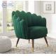 Factory Price Hotel Furniture Nordic Style Green Fabric Luxury Chair For Living Room For Sale