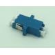 LC UPC fiber opitc adapter duplex singmode blue