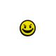 Angry Smile Laughing Happy Face Morale PVC Patch Removable Hook & Loop Patch