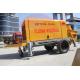 Mobile Stationary Concrete Pump , 30m3 / H Trailer Mounted Concrete Pump