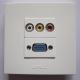White Color Wall Panel With RJ45+RCA Standard Plug Outlet For Home Used Good Quality