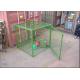 Outdoor Propane Storage Cage Green Color , Gas Bottle Cage Powder Coating