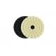 White / Black Stone Diamond Polishing Pads Max 4500 RPM 3.0mm Thickness Round Shape