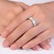 18K White Gold 0.3 Carat Diamonds  Wedding Band Ring for Women (GDR007)