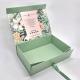 Light Green Foldable Packaging Box Cardboard Storage Matt Paper For Skin Care