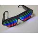 2019Hot Sales New Style Voice-Activated LED flashing glasses Multi Colors Led RechargeableEye Glasses Led Party Glasses