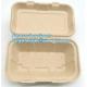 Compostable Dinnerware Corn Starch Biodegradable Meat / Cake / Rectangular Tray