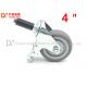 Heavy Duty TPR Solid Caster Wheels , 3/4 Inch Stem Caster Wheels