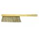 Long Handle Horsehair Bee Brush Two Double Rows in Yellow Color for Beekeeping